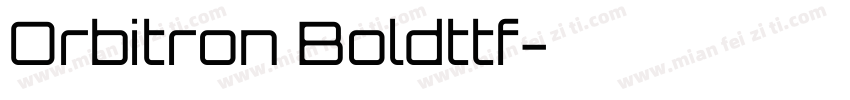 Orbitron Boldttf字体转换